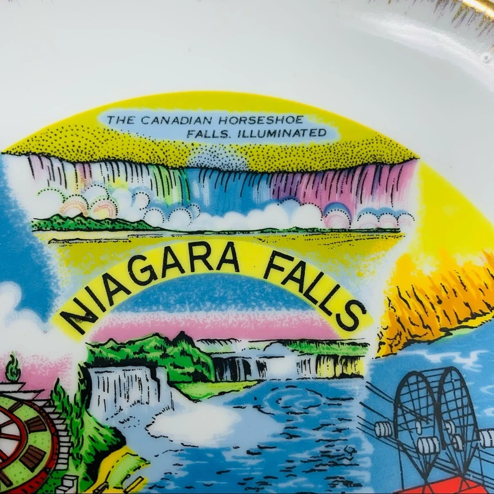 Vintage Niagara Falls Canada Collectible Wall Plate for Plate Wall